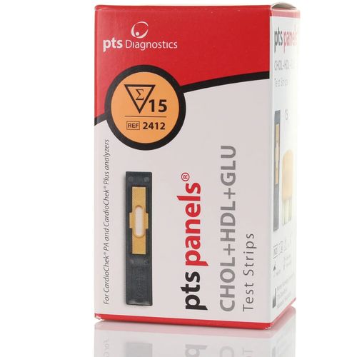 Cholesterol, HDL & Glucose Triple Strips for CardioChek x 15 — image 1