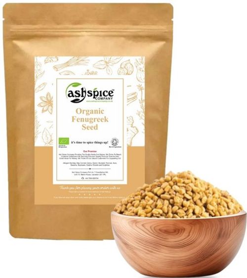 ORGANIC  Fenugreek Seeds Premium Quality! Soil Association Certified 50g-1900g