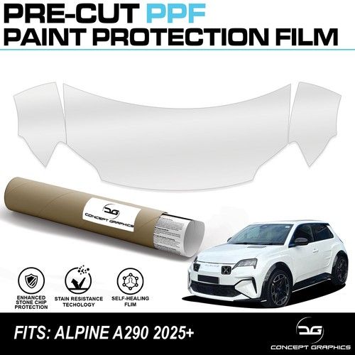 Bonnet & Wings Half Stone Chip Guard PPF Paint Protection Film for Alpine A290