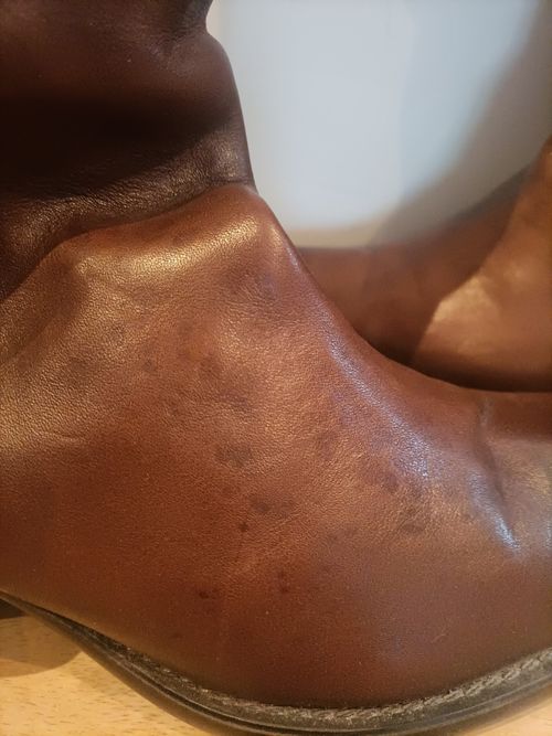 Tall Leather Brown Buckle Knee Block Heel Boots UK7/8 41 cowboy slouch worn once — image 16