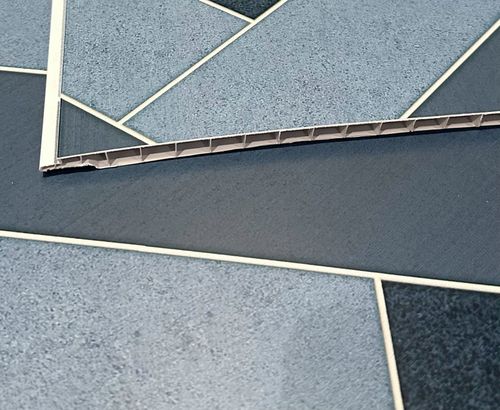 Multi Blue Chevron Tile 1000mm Shower Wall Panel 1m x 2.4m PVC Bathroom Cladding — image 6