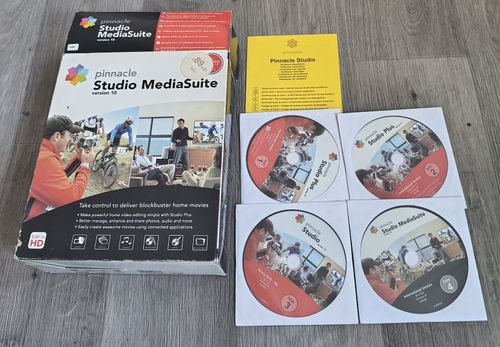 Pinnacle Studio Media Suite Ver 10 Video Editing Software HD Capture CdRom PC — image 1