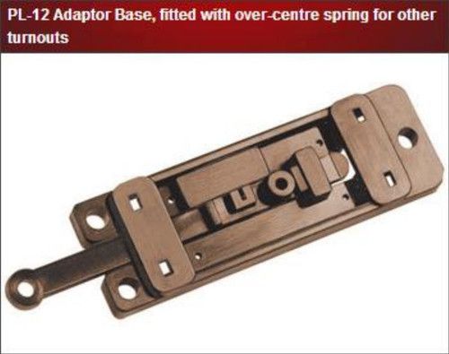 Peco PL-12 Turnout / Point Motor Adaptor Base Pk1 (With Spring)