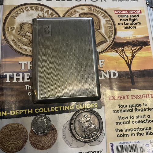 Vintage ART DECO SILVER PLATED CIGARETTE CASE  — image 2