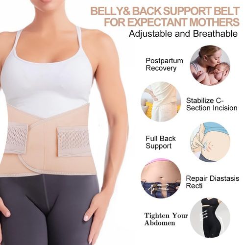 Postpartum Belly Wrap, C Section Recovery Belt, Support Belly...  — image 4