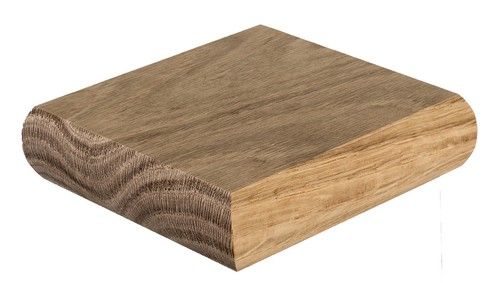 Staircase Newel Post Cap Flat Oak for 82mm Newels Full or Half Options