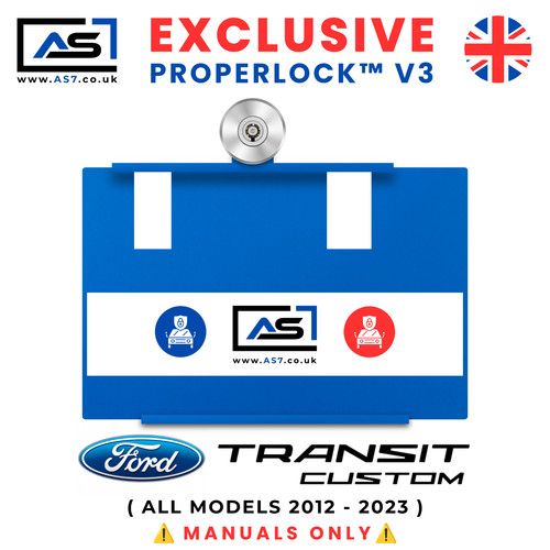 FORD TRANSIT CUSTOM Manual AS7 PEDAL LOCK Guard 2013-2023 Campervan Van Security