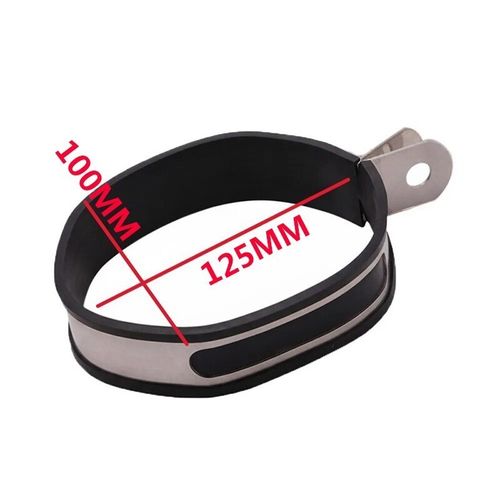 Stainless Motorcycle Exhaust Clamp Mount Bracket Fixed Ring Hanger Support — image 3