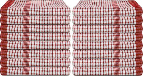 100x Wonderdry Large Jumbo Tea Towels 100% Cotton Kitchen Cleaning Dish Cloths