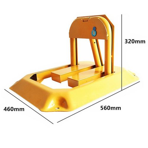 LOCKABLE PARKING BARRIER FOLDING CAR PARK BOLLARD SECURITY DRIVEWAY POST 3 KEYS — image 3