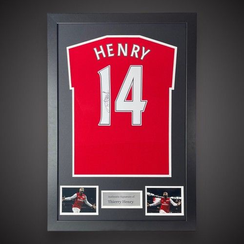 Framed Thierry Henry Hand Signed Arsenal Football Shirt With Coa  £399