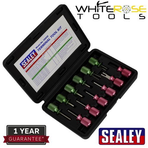 Sealey Terminal Tool Kit 12pc Connector Removal Automotive Garage Workshop — image 1
