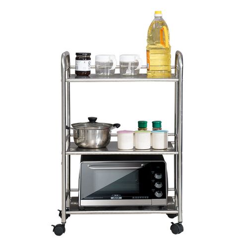 3 Tier Metal Rolling Trolley Cart Beauty Salon Shelf Kitchen Storage Rack — image 7