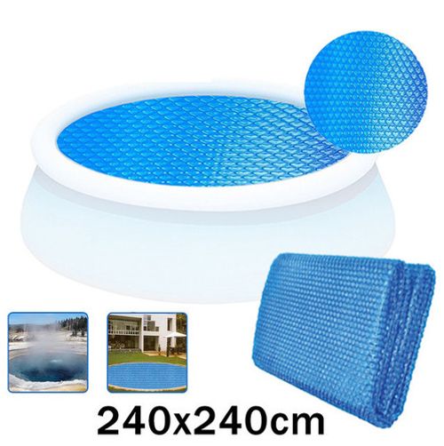Solar Pool Cover for 8, 10, 12  Inflatable Fast Set Paddling Swimming Pool