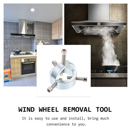 Steel Range Hood Fan Puller Durable Wind Wheel Removal Hand Tool Silver Metal — image 6