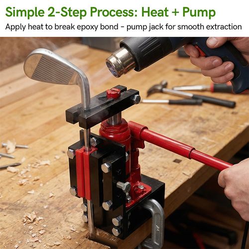 Golf Club Shaft Extractor Puller Tool For Graphite Steel Shaft Removal Alloy — image 9