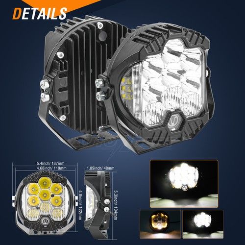 12-24V Car LED Work Light Bar Flood Spot Light Driving Offroad Truck SUV 4x4 ATV