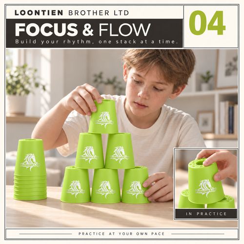 12pcs Speed Stacking Cups Set Sport Stacking Game Gift for Kids Adults — image 4