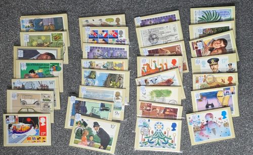 GB Job Lot of Used PHQ Cards Royal Mail 1977-83, 30 sets FDI see photos — image 1