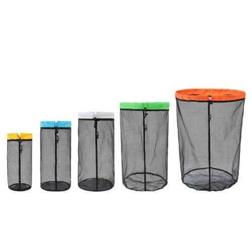 Mesh Storage Bag Drawstring Bags Wash Net Bag Stuff Sack Traveling Organizer