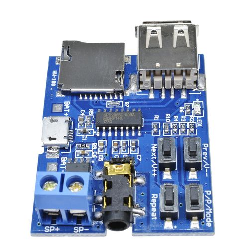 TF Card U Disk MP3 Format Decoder Board Aamplifier Decoding Audio Player Module — image 12
