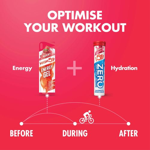 HIGH5 Zero Electrolyte Tablets for Hydration Berry 20 Tablets Free SHIP. — image 3