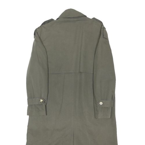 MNG Womens Green Double Breasted Long Cotton Blend Button Jacket XS — image 4