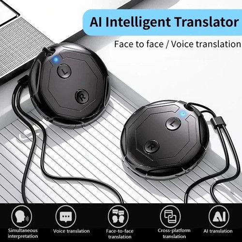 AI Language Translator Device Real Time Voice Translation BT Language Interp NEW