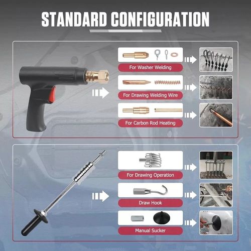 3000W 3500A Panel Dent Puller Spot Welder Stud Welder Car Body Dent Repair Tool — image 14