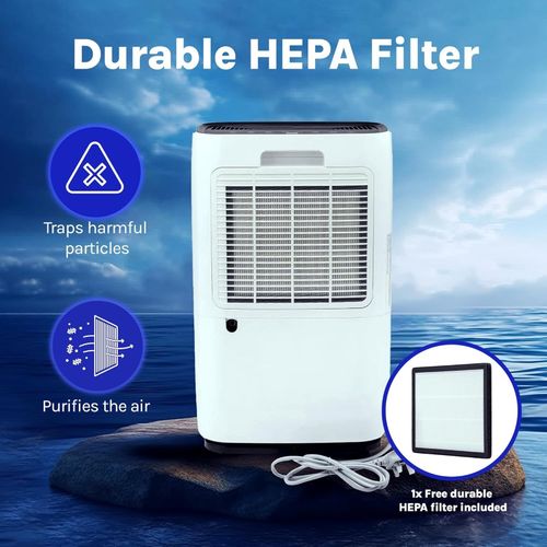 Devola Dehumidifier Low Energy Quiet Laundry Drying Mode Dust Filter For Home — image 2