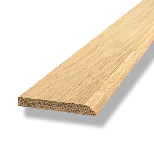 Solid Oak Flat Threshold Strip Bead 7mm One Round Edge — image 1