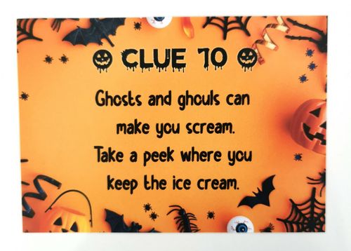Halloween Hunt Cards Games Scavenger Game Trick or Treat Clues Kids Party Ideas — image 4