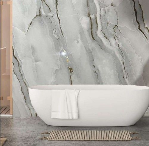 Gold Grey Marble PVC Shower Wall Panel 2400 x 1000 x 10mm Bathroom Cladding