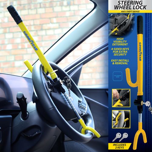 Goodyear Steering Wheel Lock AntiTheft Security Car Van Vehicle Safety Universal — image 4
