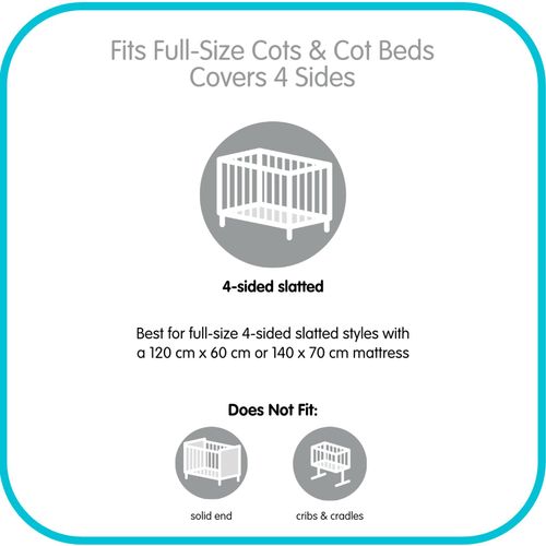 AirflowBaby Essential 2mm Breathable Mesh Liner For Cots with 120x60cm or — image 15