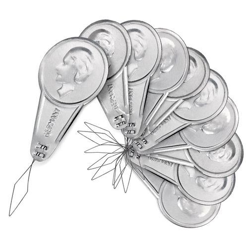 10pcs Needle Threader, Hand Sewing/Darning ,Alloy Steel, Silver, One Size — image 2