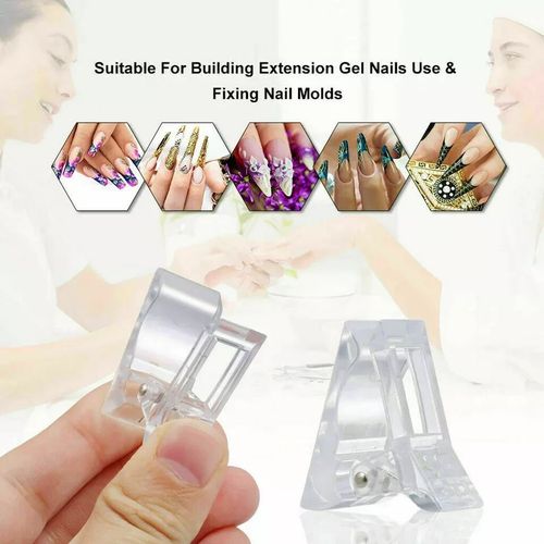 5Pcs Building Extension Nail Tips Clip for Poly Gel Clamps Quick Builder Tool — image 4