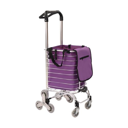 Folding Shopping Trolley Cart with Wheels 88LBS Capacity Foldable Basket UK — image 12