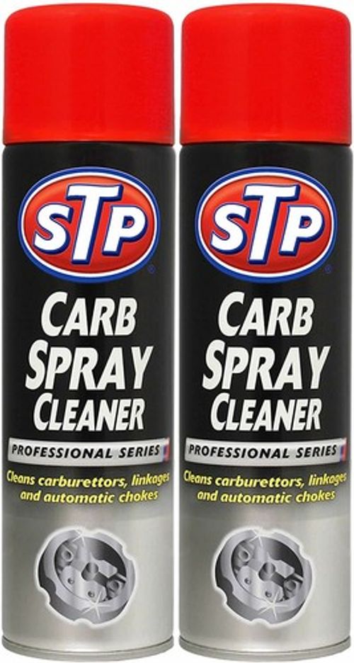 2 x STP Carb Cleaner Spray Carburettor Intake Spray Cleaner Professional 500ML