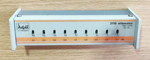 Hatfield 2118 Switchable RF Video Audio Attenuator BNC 0.5W 75R