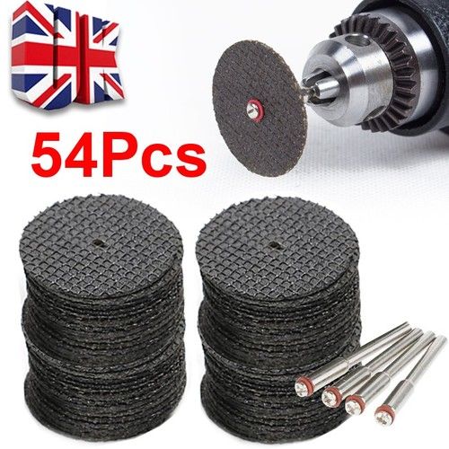 60Pcs Mini Cut Off Wheel Resin Cutting Disc Set for Dremel Rotary Tool Mandrel