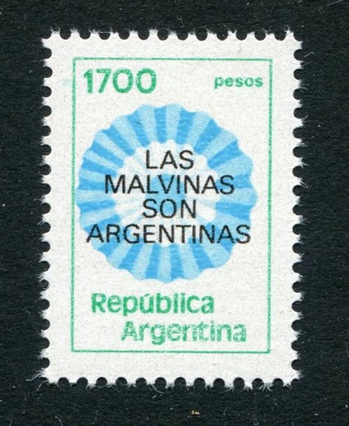 Argentina-Islas Malvinas  1982 " LAS MALVINAS SON ARGENTINAS " FLUORESCENT PAPER
