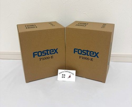 FOSTEX P1000-E Bass Reflex Speaker Enclosure Box Pair 10cm Full Range DIY