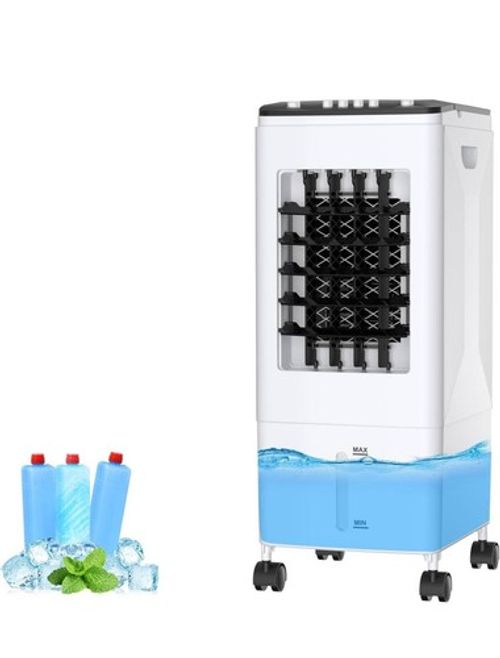 Portable Air Cooler Fan, 3-in-1 Evaporative Cooling with 6L Tank & Ice Packs,