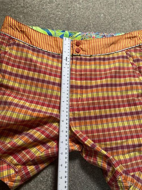 Robert Graham Swim Shorts Men 34 Plaid Multicolour Lined Drawstring Trunks — image 3