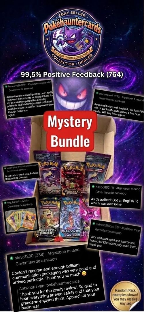 Pokemon Sealed Booster Pack Mystery Bundle 3x Factory Sealed Packs Rare TCG Gift — image 2