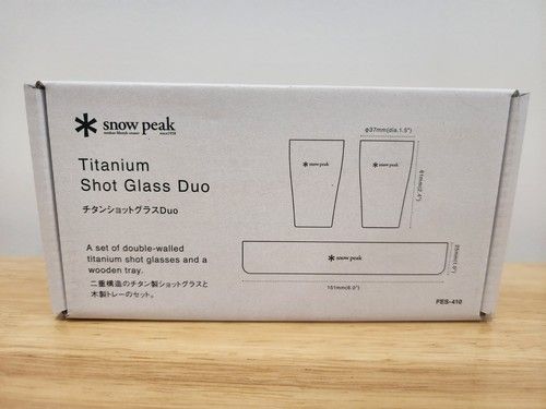 Snow Peak Titanium Shot Glass Duo - Festival 2026 Spring Edition FES-410