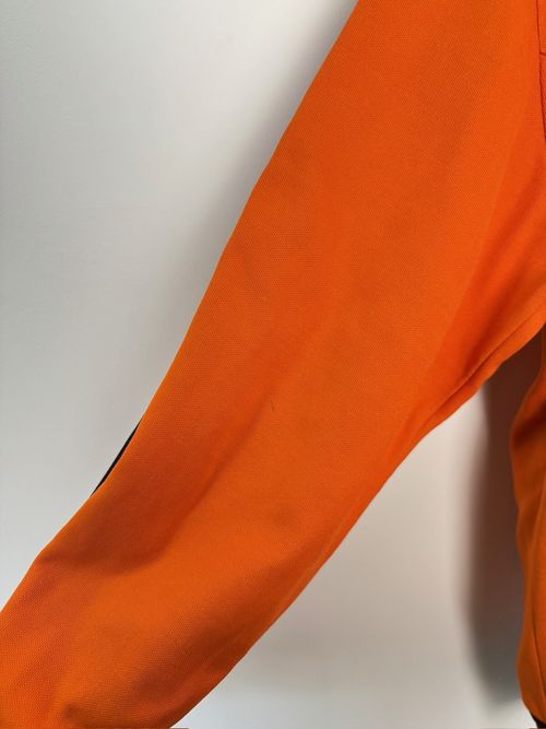 VINTAGE ADIDAS FOOTBALL ORANGE JACKET SOCCER SHIRT JERSEY SIZE L ADULT — image 6