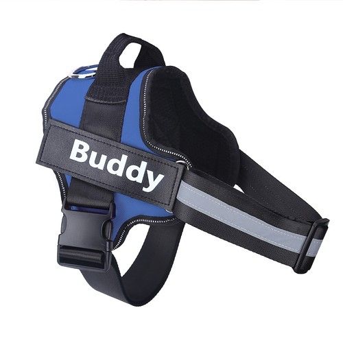 Personalised Dog Harness NO PULL Reflective Breathable Puppy Vest Padded Handle