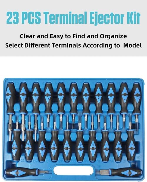23PC Electrical Terminal Removal Tool Wiring Crimp Connector Pin Release Kit — image 4